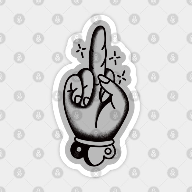 The non offensive middle finger. Sticker by LEEX337